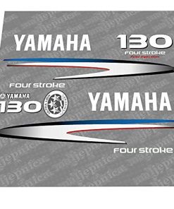 Juego de Calcomanías (Stickers) Gris-Blanco para Yamaha 130