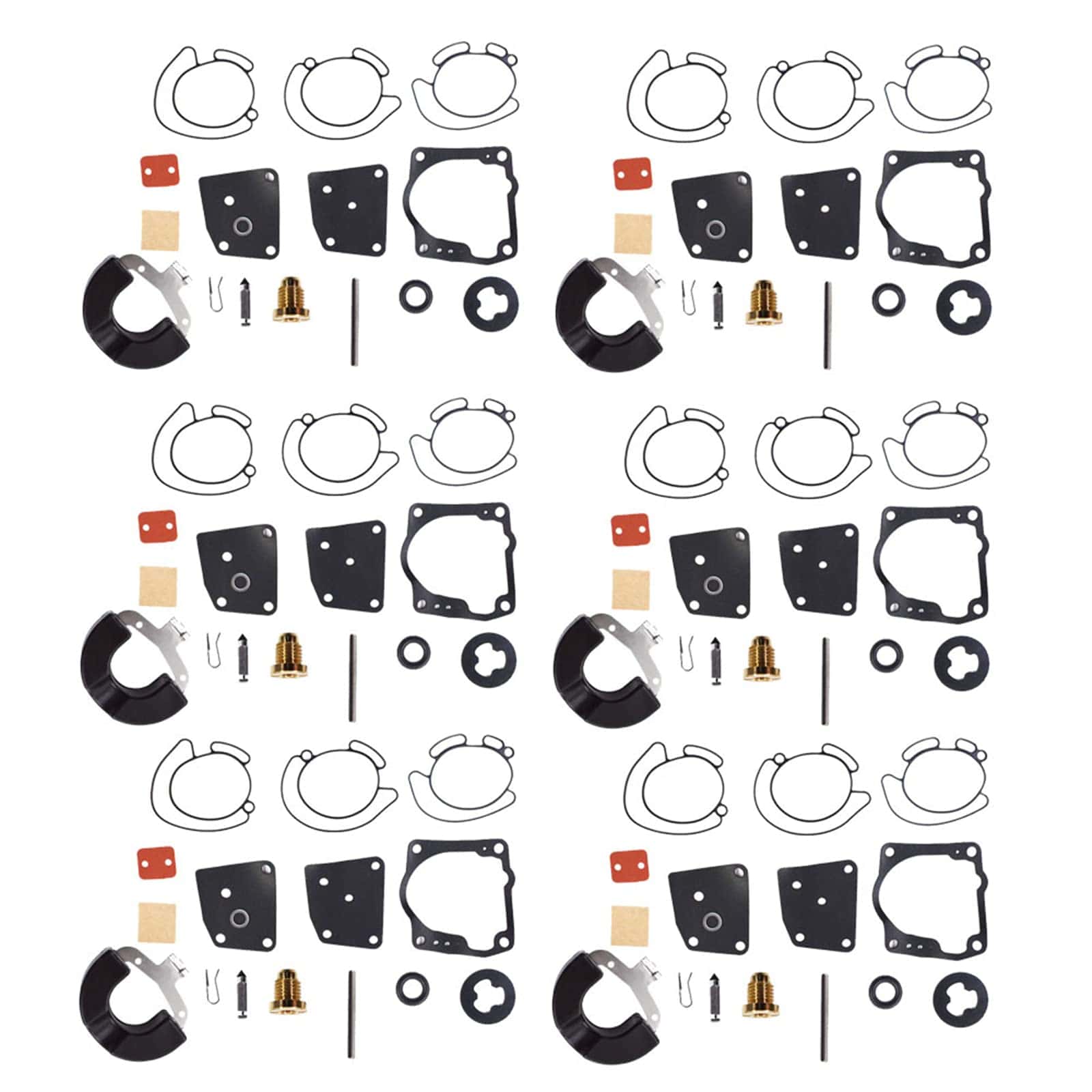 Kit de 6 carburadores de repuesto para Johnson Evinrude V4