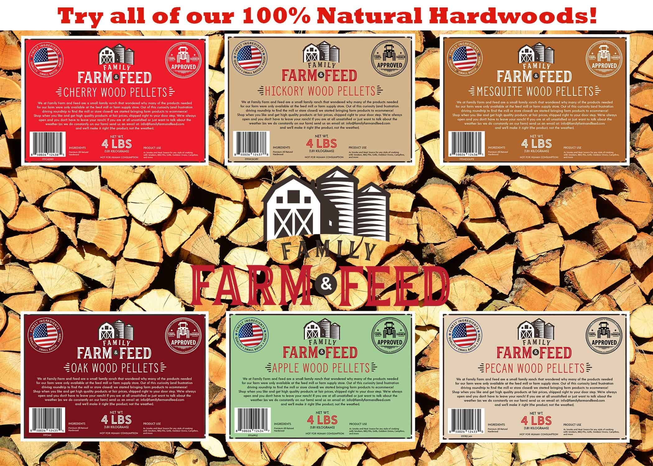 Family Farm and Feed | Madera Dura Natural para Parrilla de - Imagen 9