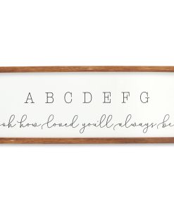 Cuadro de pared de ABC para guardería de Open Road Brands -