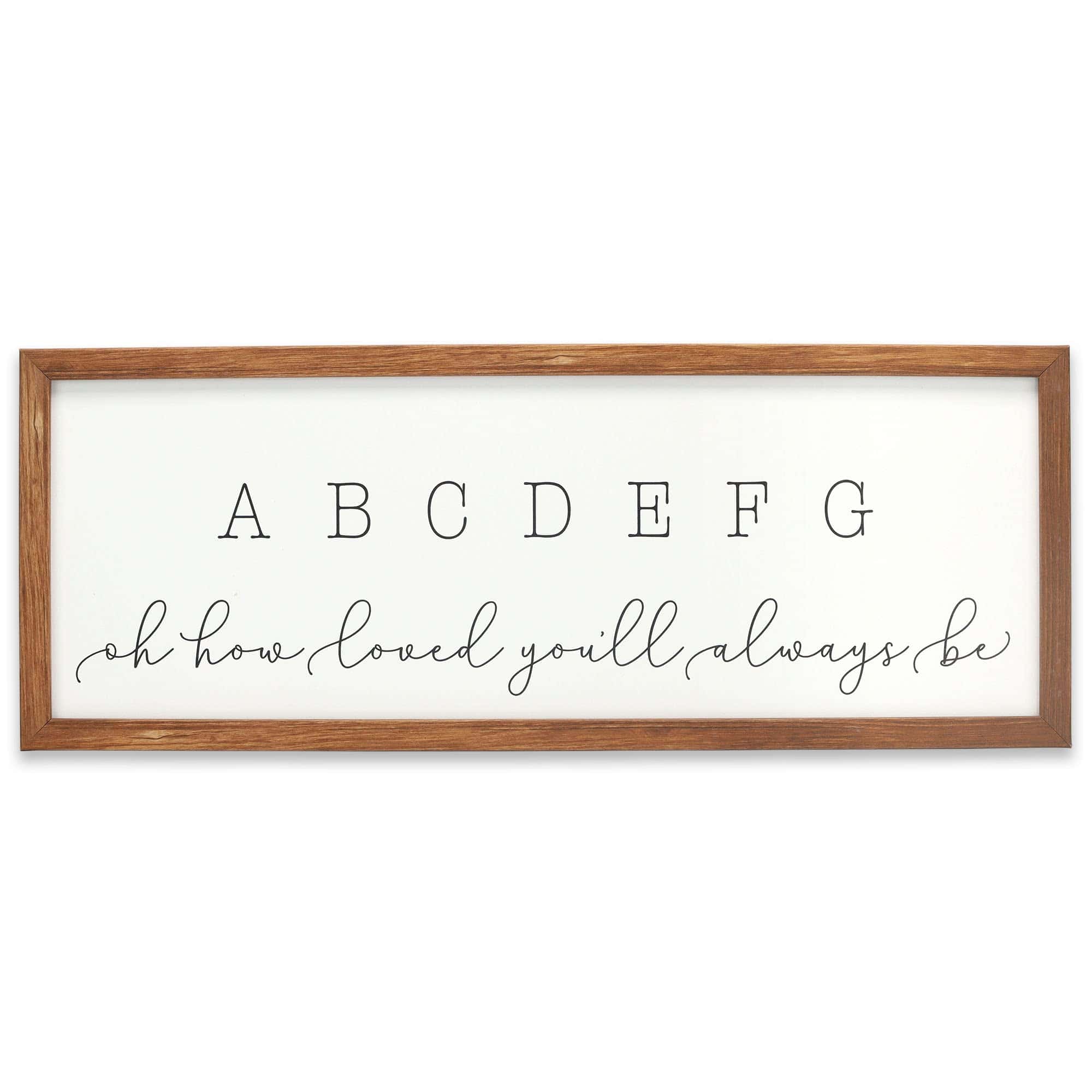 Cuadro de pared de ABC para guardería de Open Road Brands -