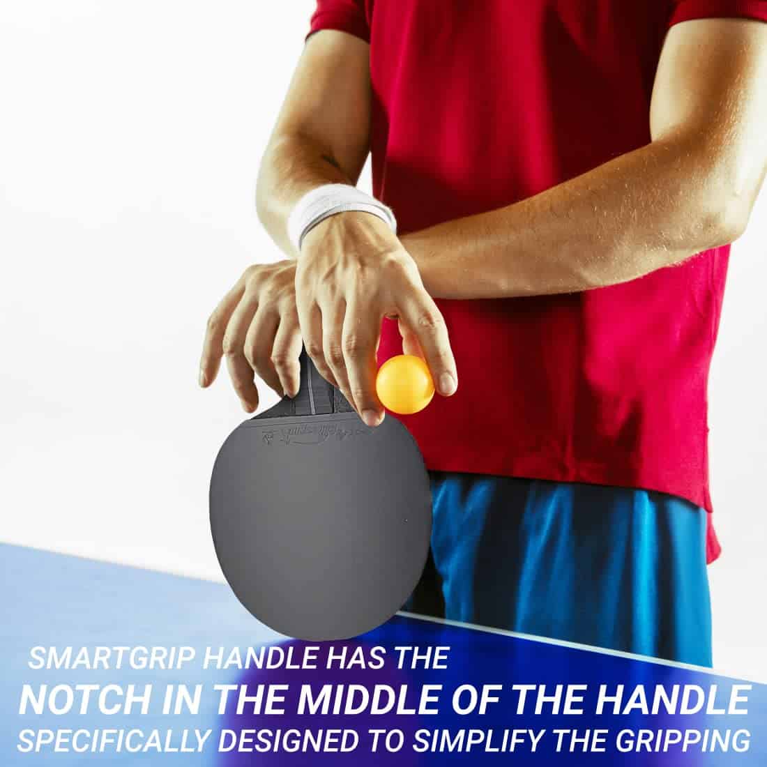 Paletas de Ping Pong Killerspin Impact D5 SmartGrip, Funda - Imagen 7