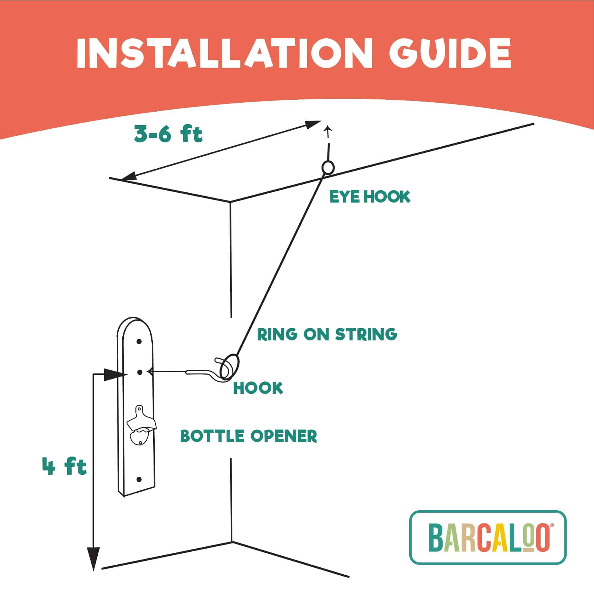 Juego de Gancho y Anillo Barcaloo con Abrebotellas y - Imagen 5