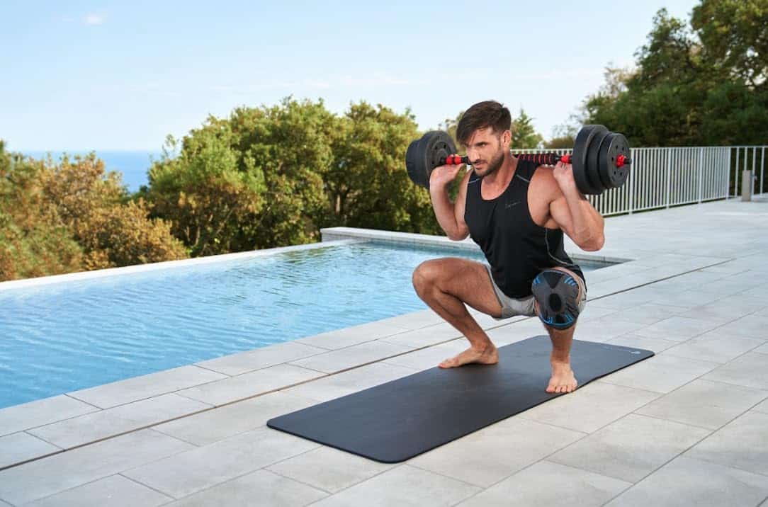 Set de Pesas Ajustables con Barra de Conexión 10kg/22Lb de - Imagen 4