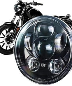 Faros LED negros de 5 3/4" Eagle Lights para modelos Yamaha
