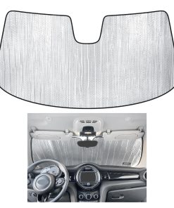 YelloPro Protector solar del parabrisas -Negro, Plata