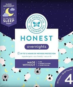 Pañales Honest Overnight, Ovejas Adormiladas, Talla 4, 24