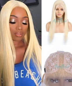 Pelucas de Cabello Humano Virgen Brasileño Rubio #613