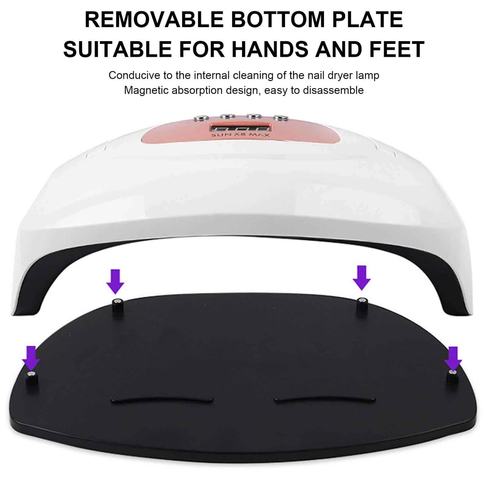 Secador de uñas de 150W, lámpara secadora de uñas LED, - Imagen 6