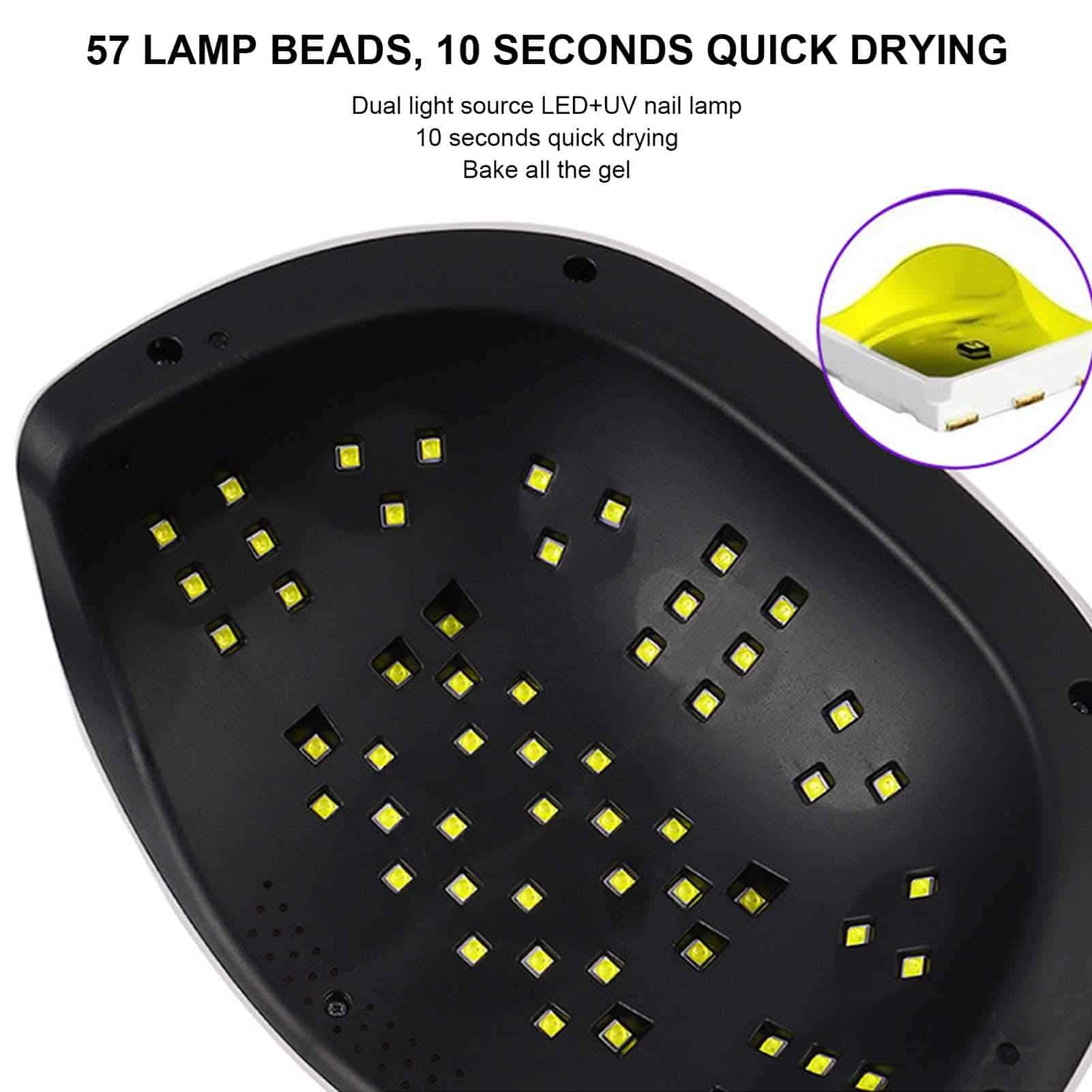 Secador de uñas de 150W, lámpara secadora de uñas LED, - Imagen 9