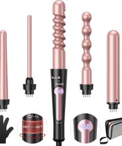 USHOW Curling Iron, Set de Varitas Rizadoras, Rizador de