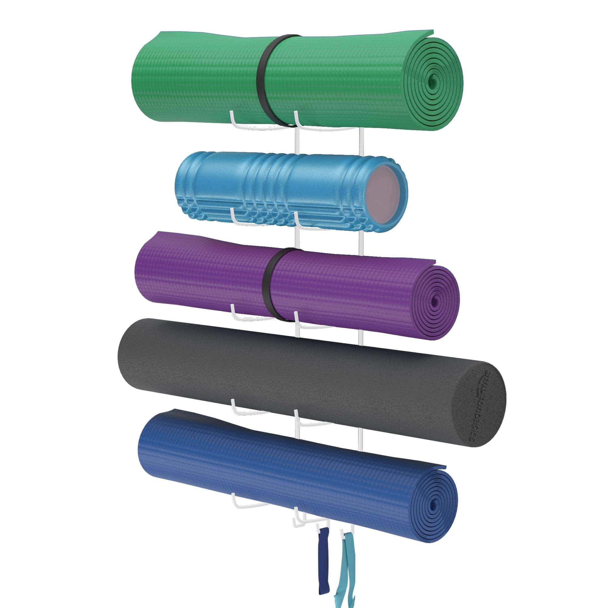 Soporte de Pared para Foam Roller y Tapete de Yoga