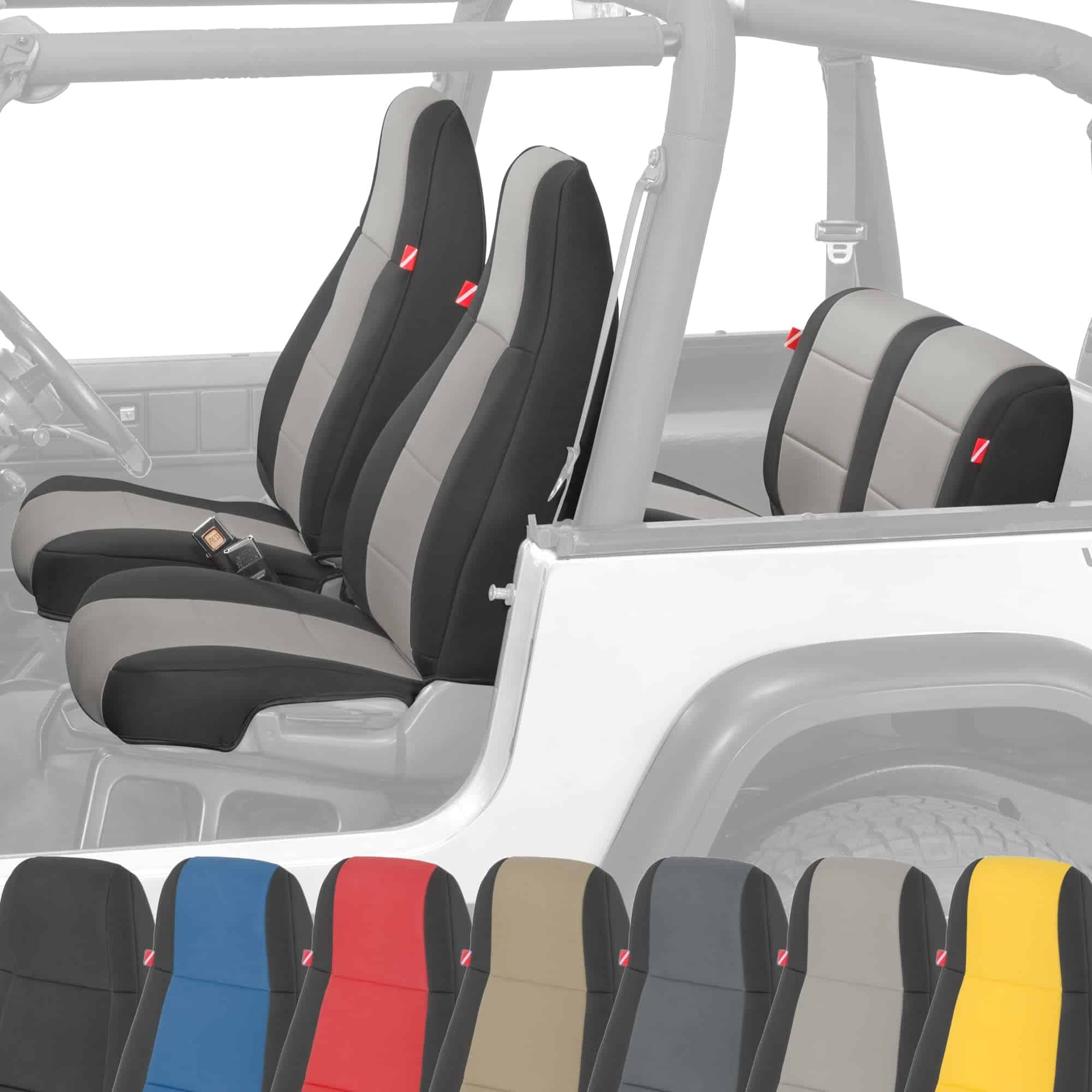Juego de Fundas de Asiento de Neopreno -Gris