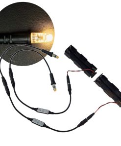 2 Kits de Efectos de Luz LED Blanco Cálido con Control de