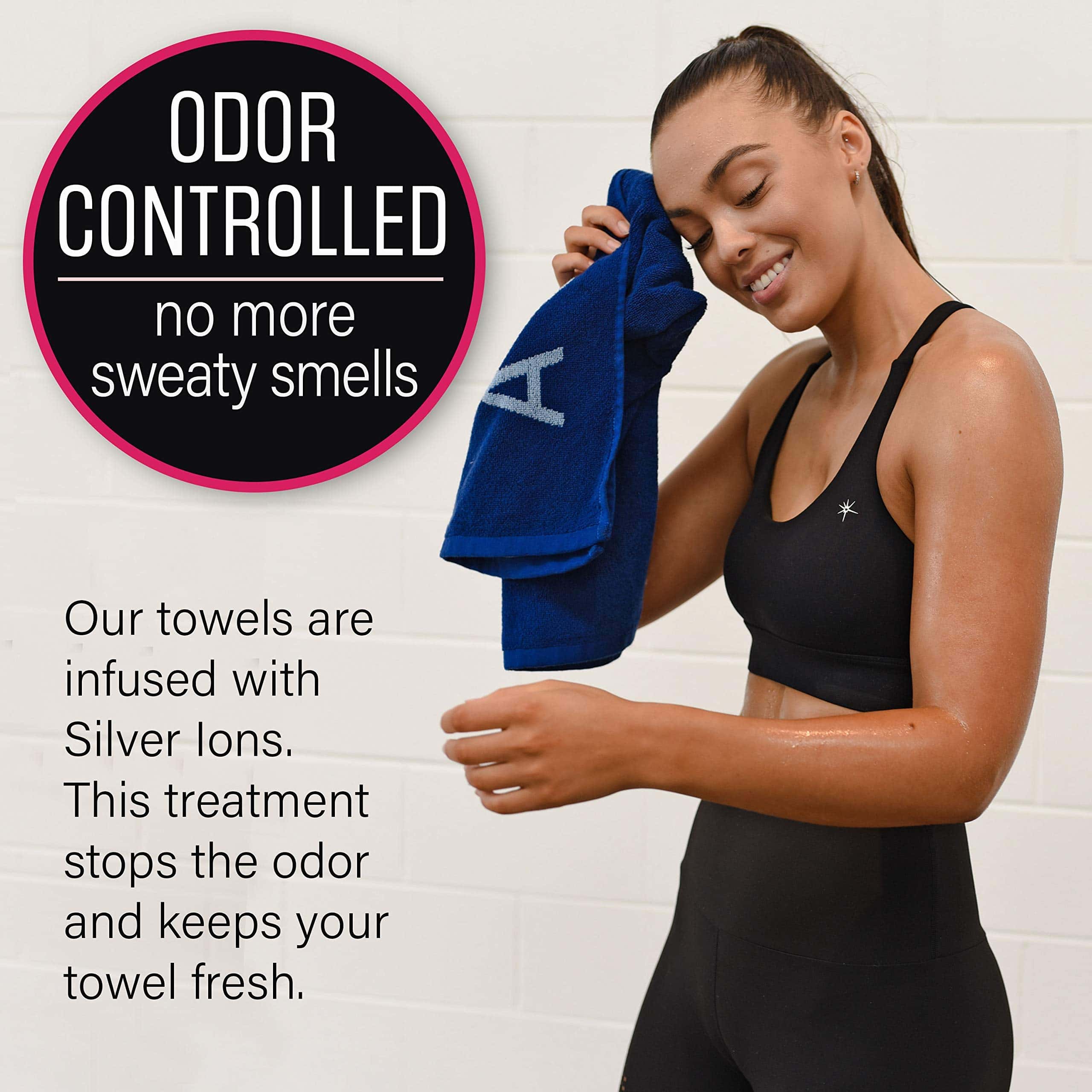 Toalla de gimnasio de lujo de algodón orgánico - Suave, - Imagen 5