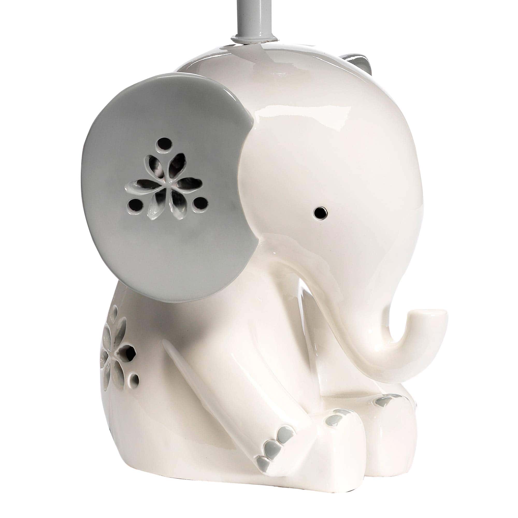 Lámpara de guardería elefante blanco/gris Happy Jungle de - Imagen 3
