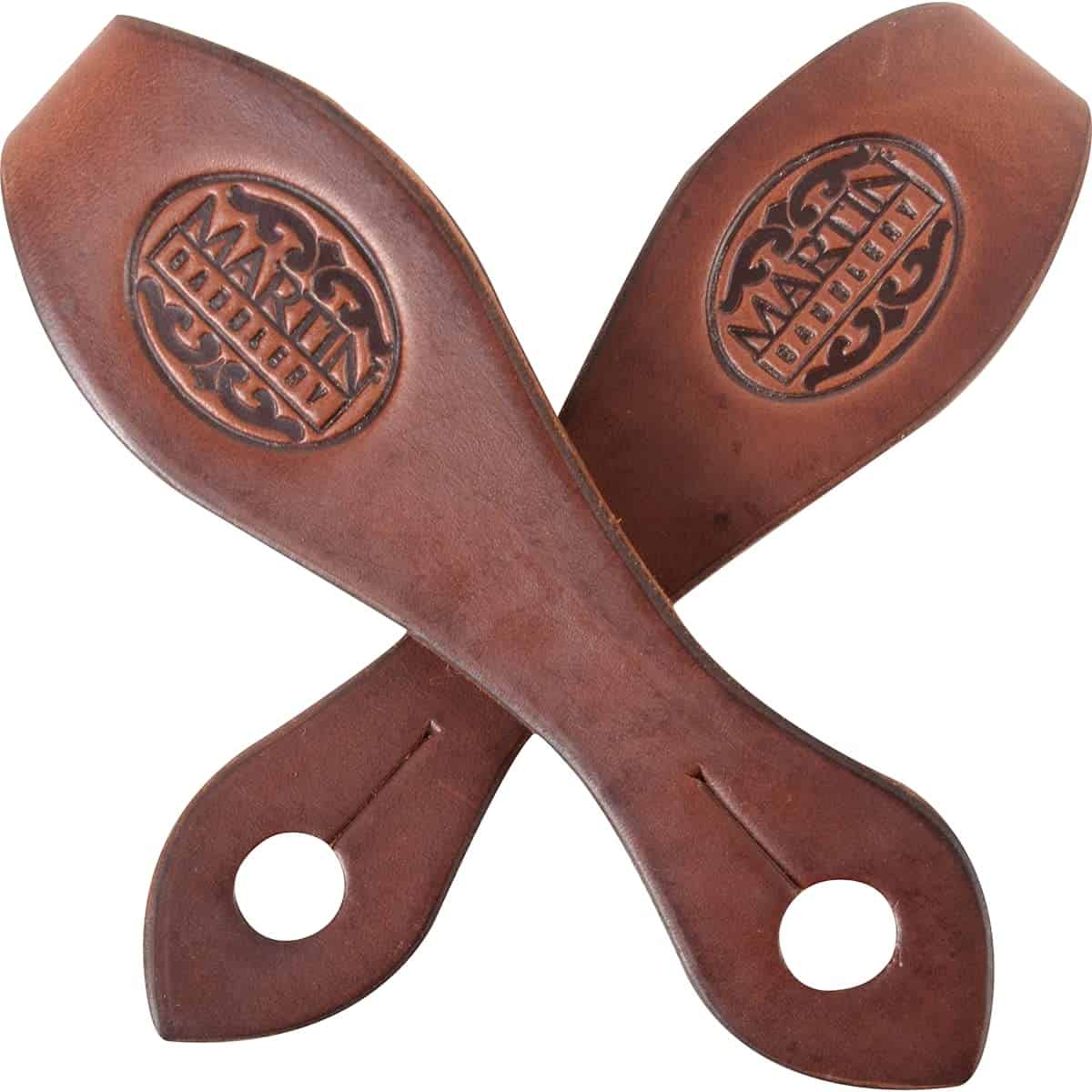 Slobber Straps de Cuero de Enverjado de Chocolate Martin