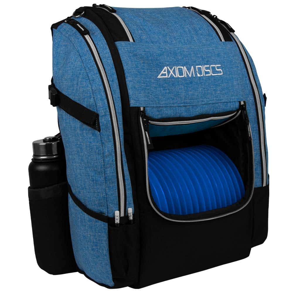 Mochila de Disc Golf Axiom Discs Voyager Lite (Azul Heather) - Imagen 4