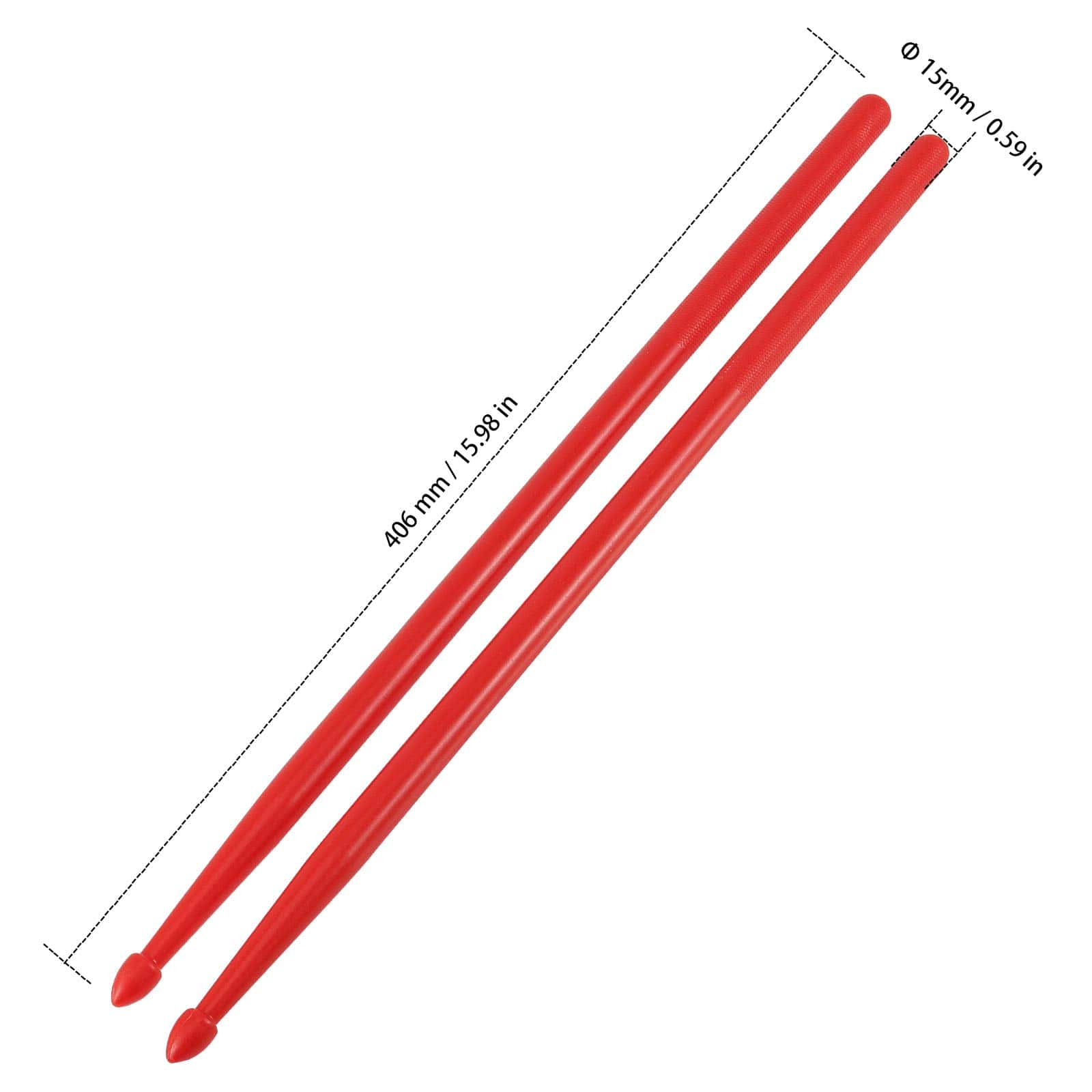Baquetas de nylon 5A, 10 pares con mangos antideslizantes, - Imagen 3