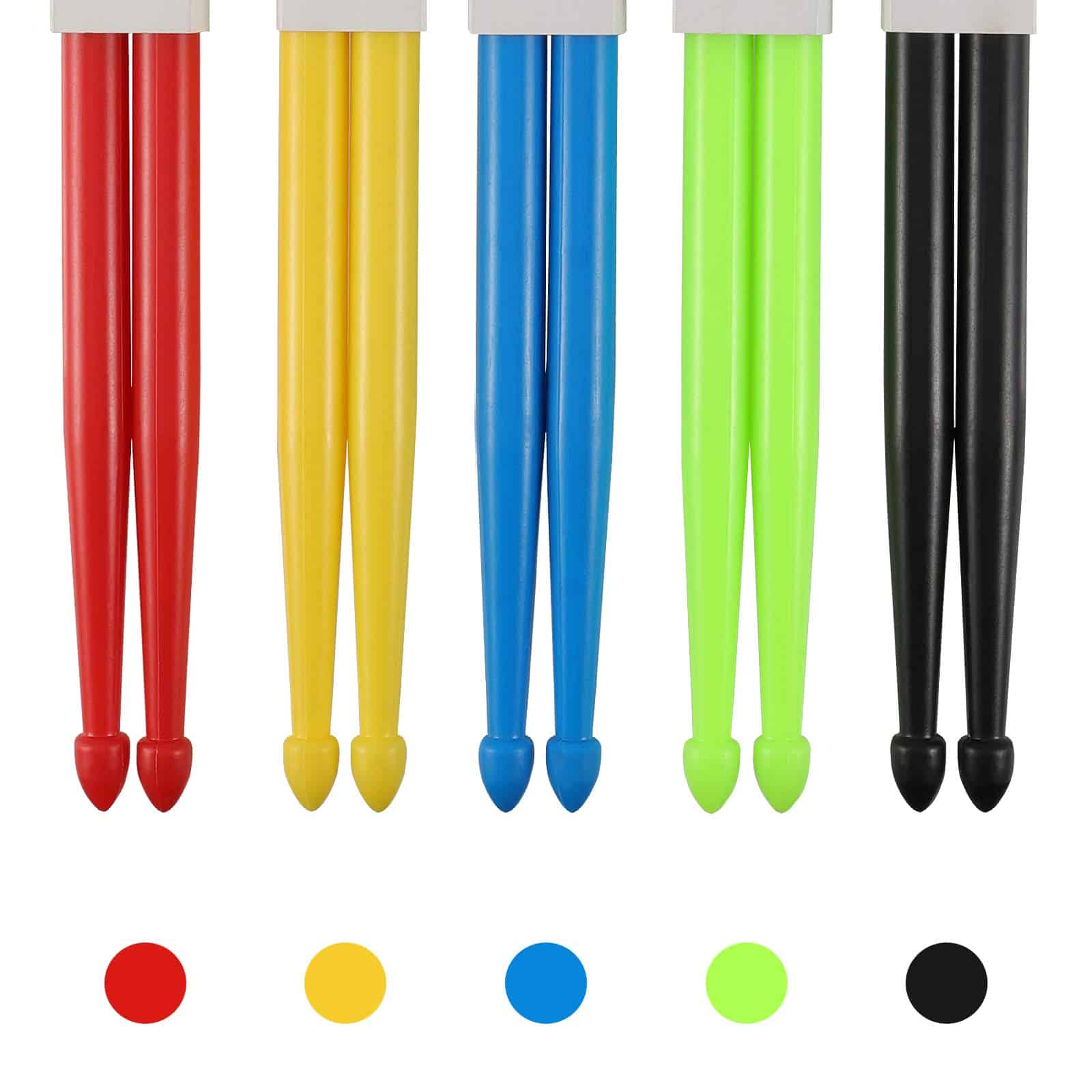 Baquetas de nylon 5A, 10 pares con mangos antideslizantes, - Imagen 5