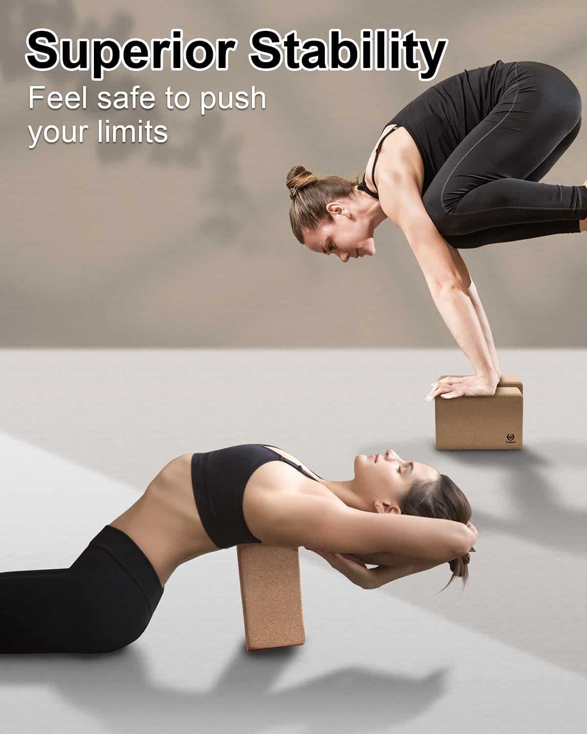 Juego de 2 Bloques de Yoga Tumaz con Correa, Bloques de - Imagen 7