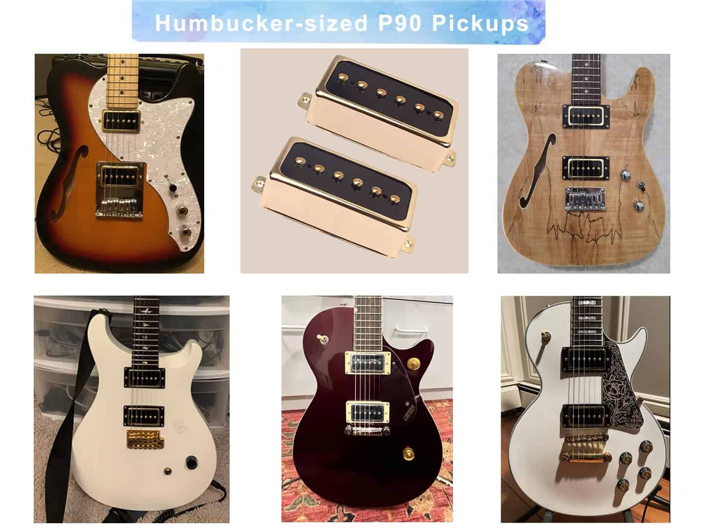 Set de Pastillas LAMSAM P90, Single Coil para la Posición - Imagen 7