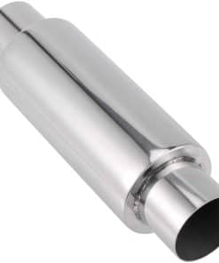 ZEONHAK Resonador de Escape de 2.5 Pulgadas -Plata
