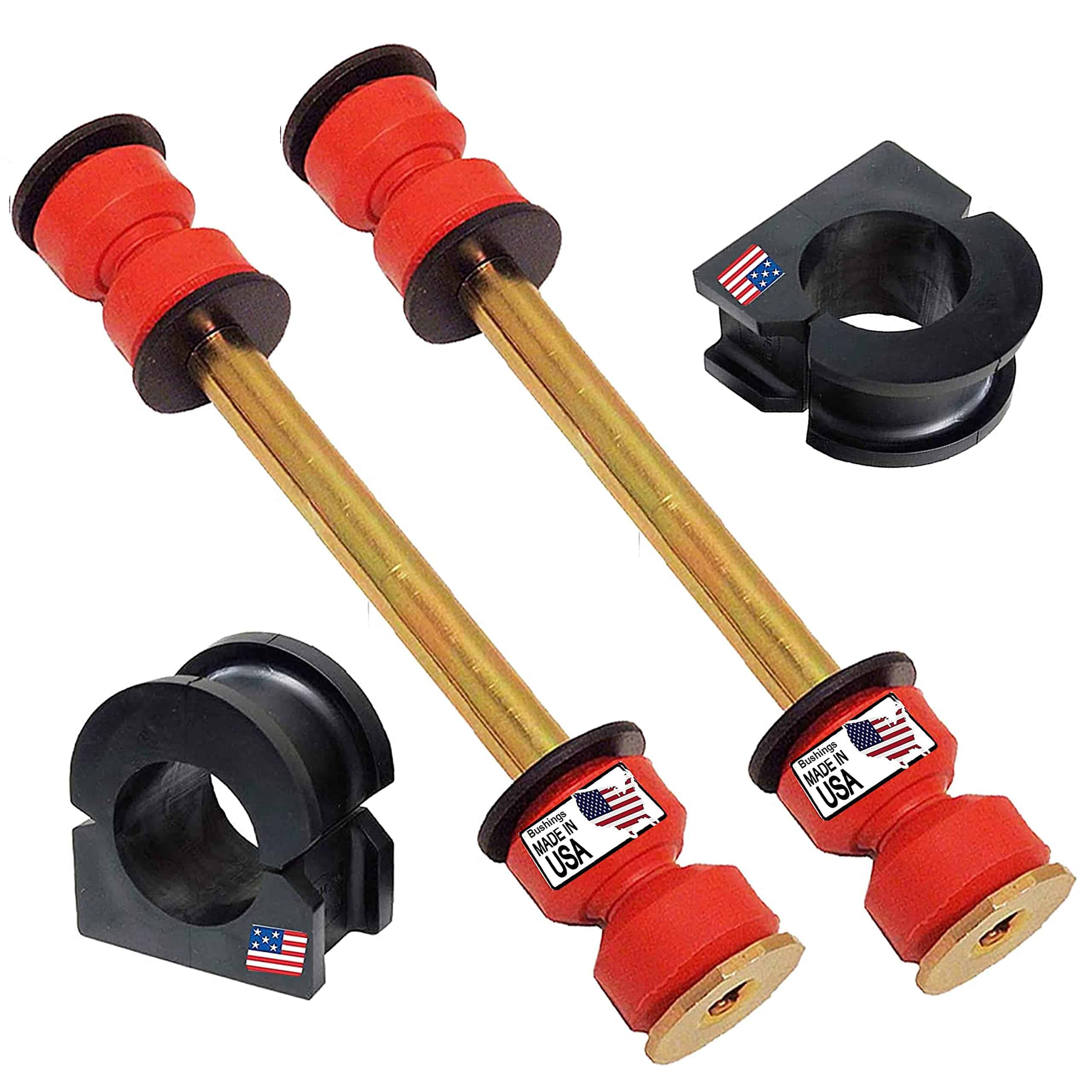 4PC Barra estabilizadora delantera y buje para GMC Yukon y