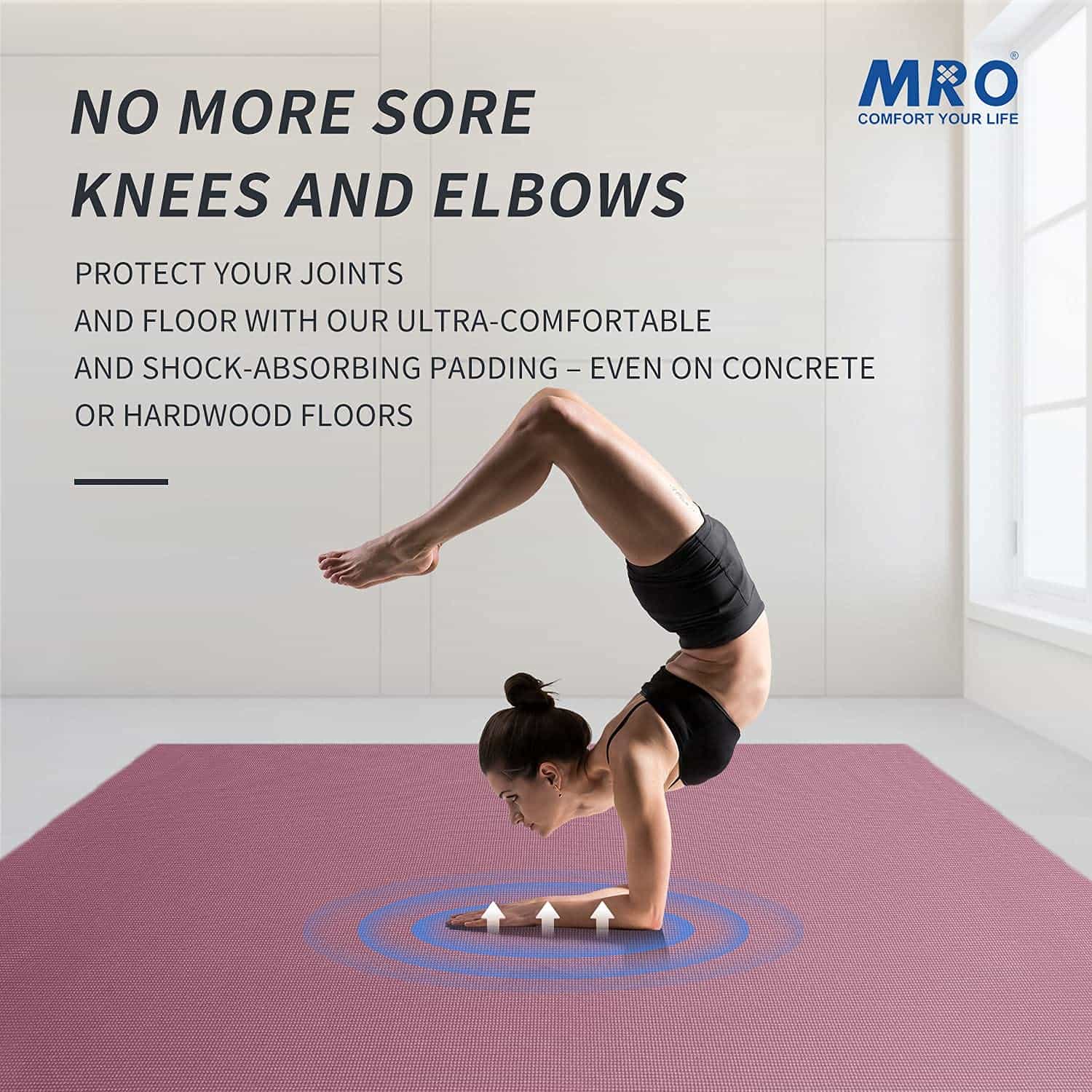 Tapete de Yoga Extra Grande MRO, -Morado - Imagen 6