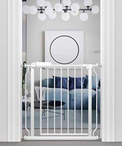 ALLAIBB Puerta de Seguridad Extra Ancha para -Blanco