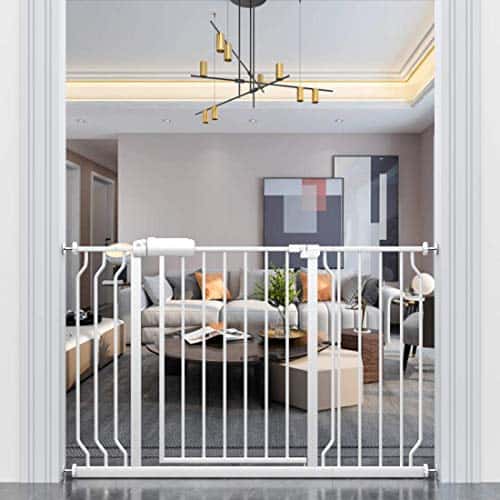 ALLAIBB Barrera de Seguridad Extra Ancha para Bebés, Puerta