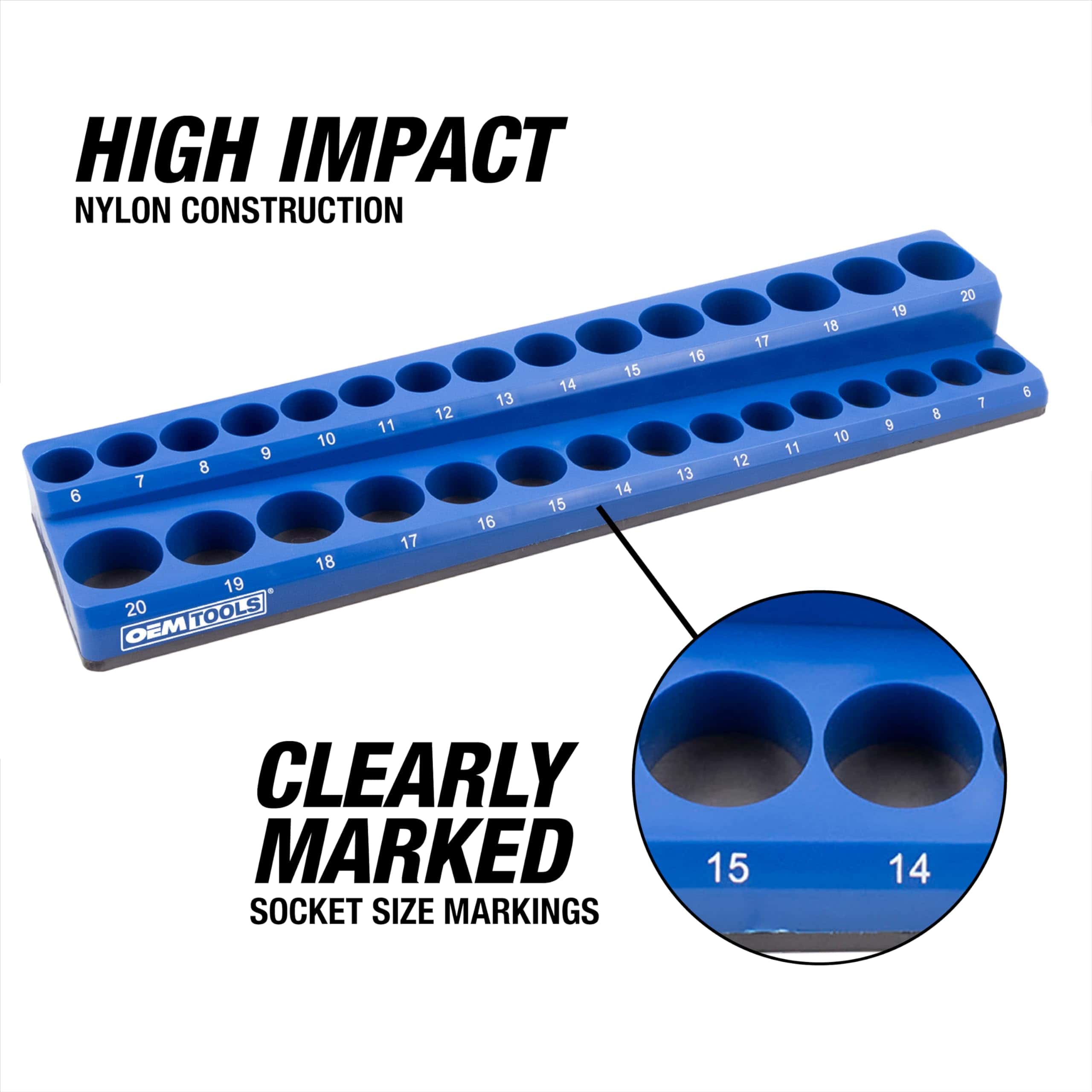 Juego de 3 bandejas magnéticas de enchufes métricos - Imagen 9