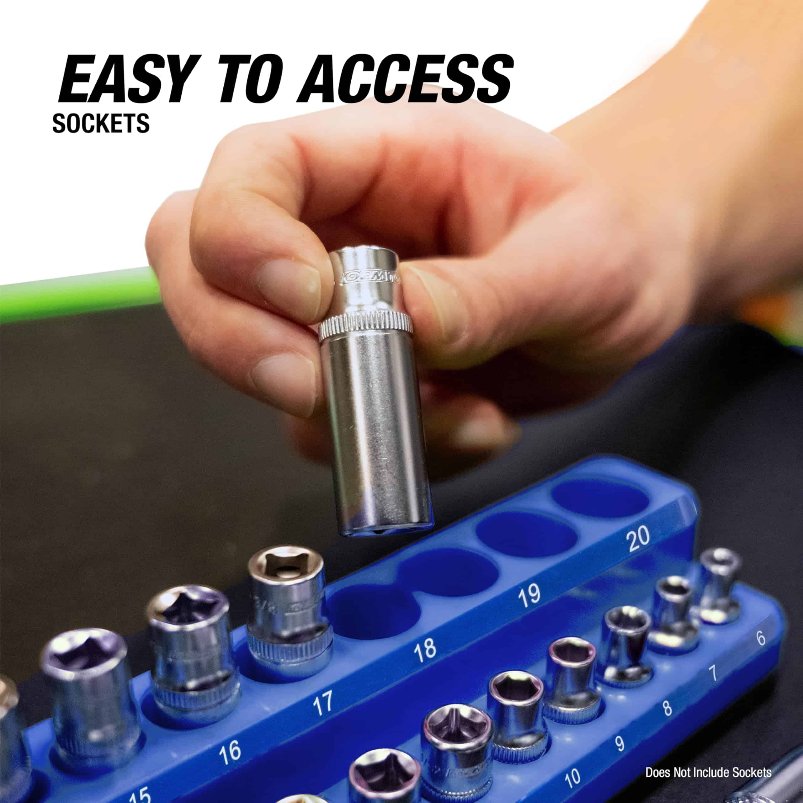 Juego de 3 bandejas magnéticas de enchufes métricos - Imagen 6