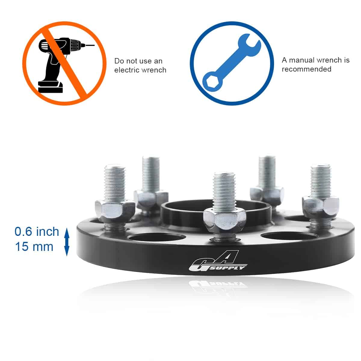 Espaciadores Hubcentric GAsupply 5x114.3, Compatible con - Imagen 4