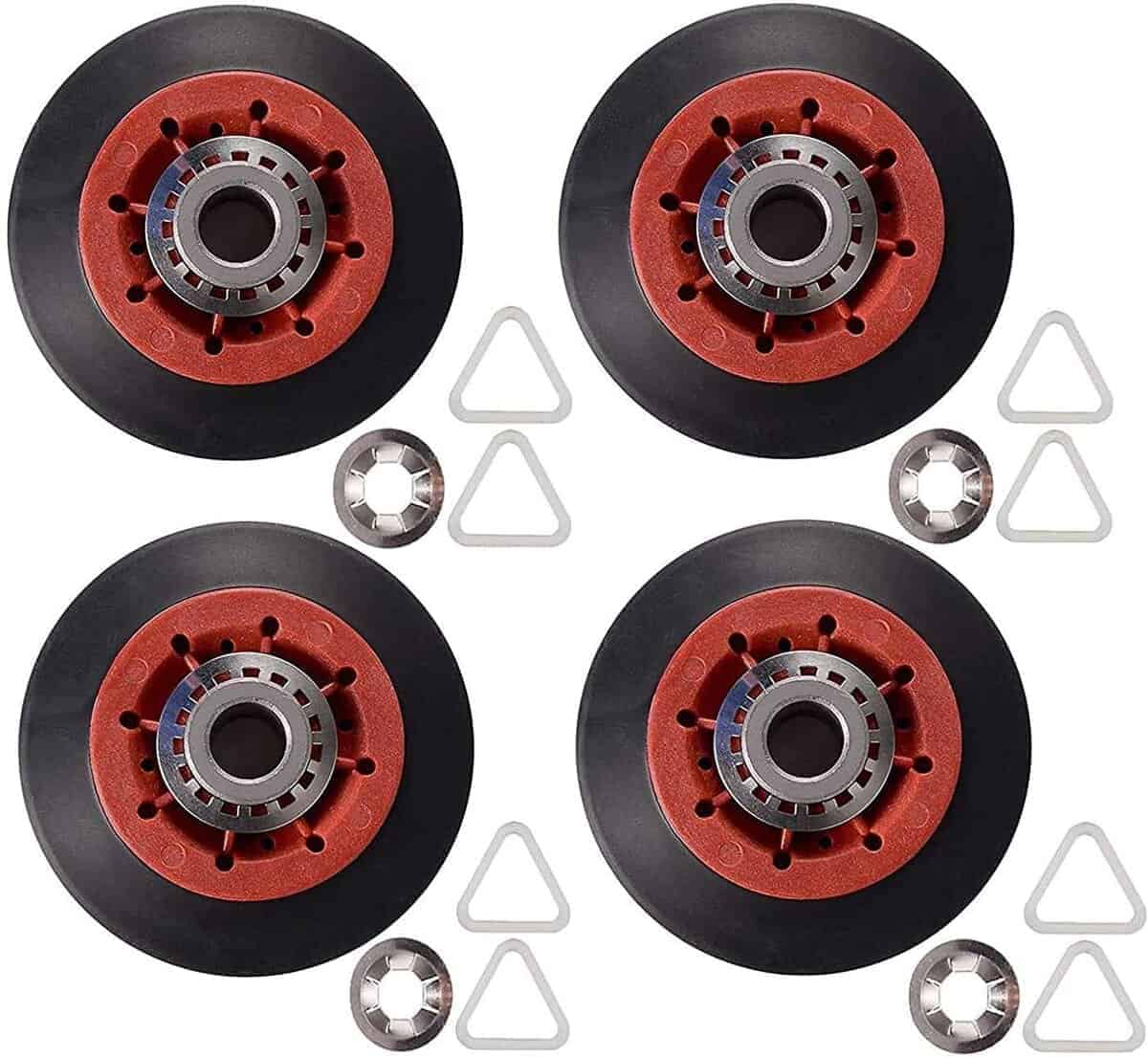 (Paquete de 4) Kit de rodillo de soporte de tambor de