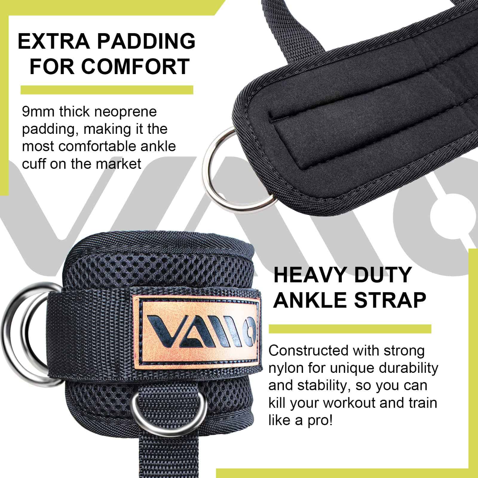 Vendaje para tobillos VAIIO para máquinas de cable, - Imagen 5