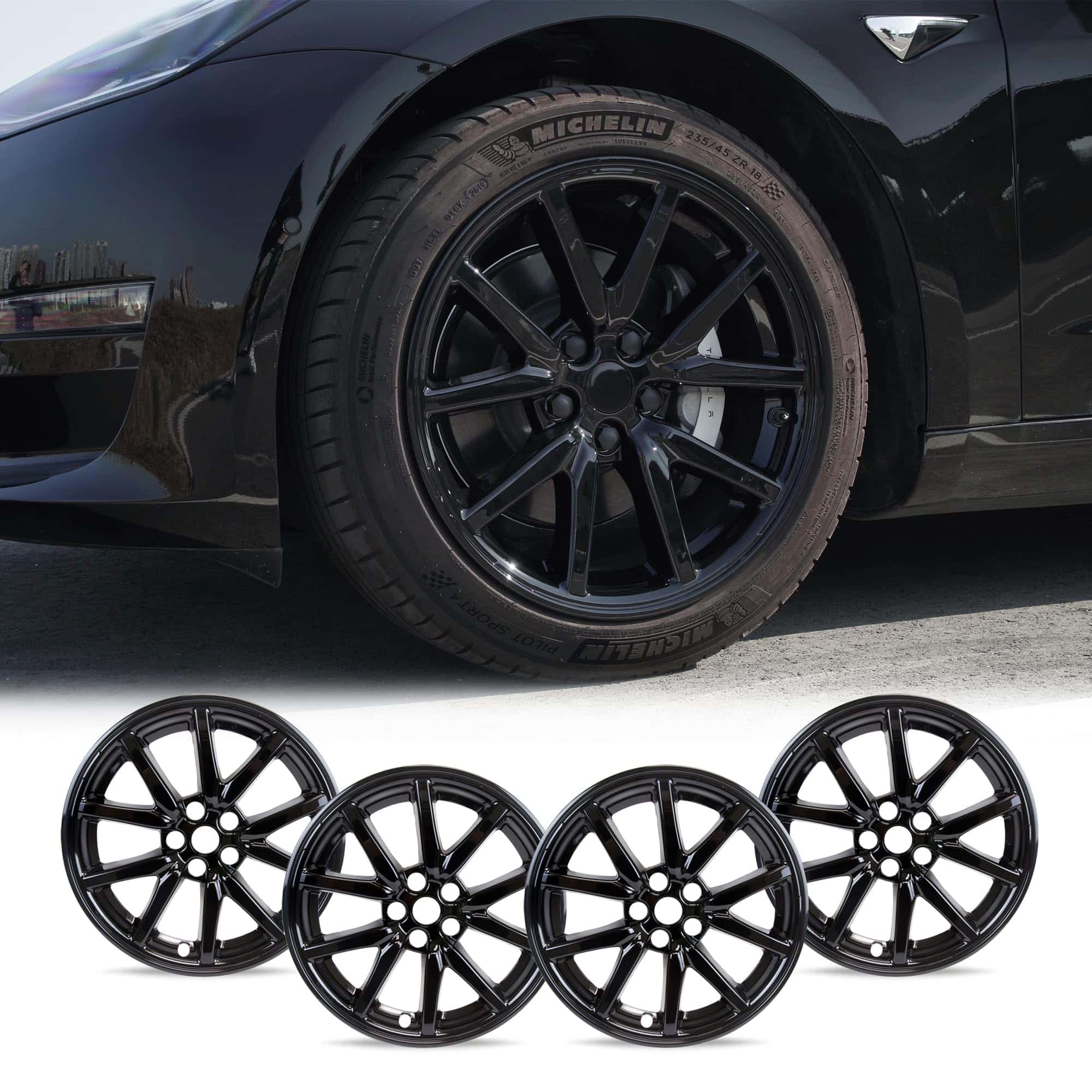 Tapacubos de 18 Pulgadas Mayde para Tesla Model 3