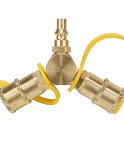 Adaptador Divisor Y de 1/4" para Conectar Rápido de Propano