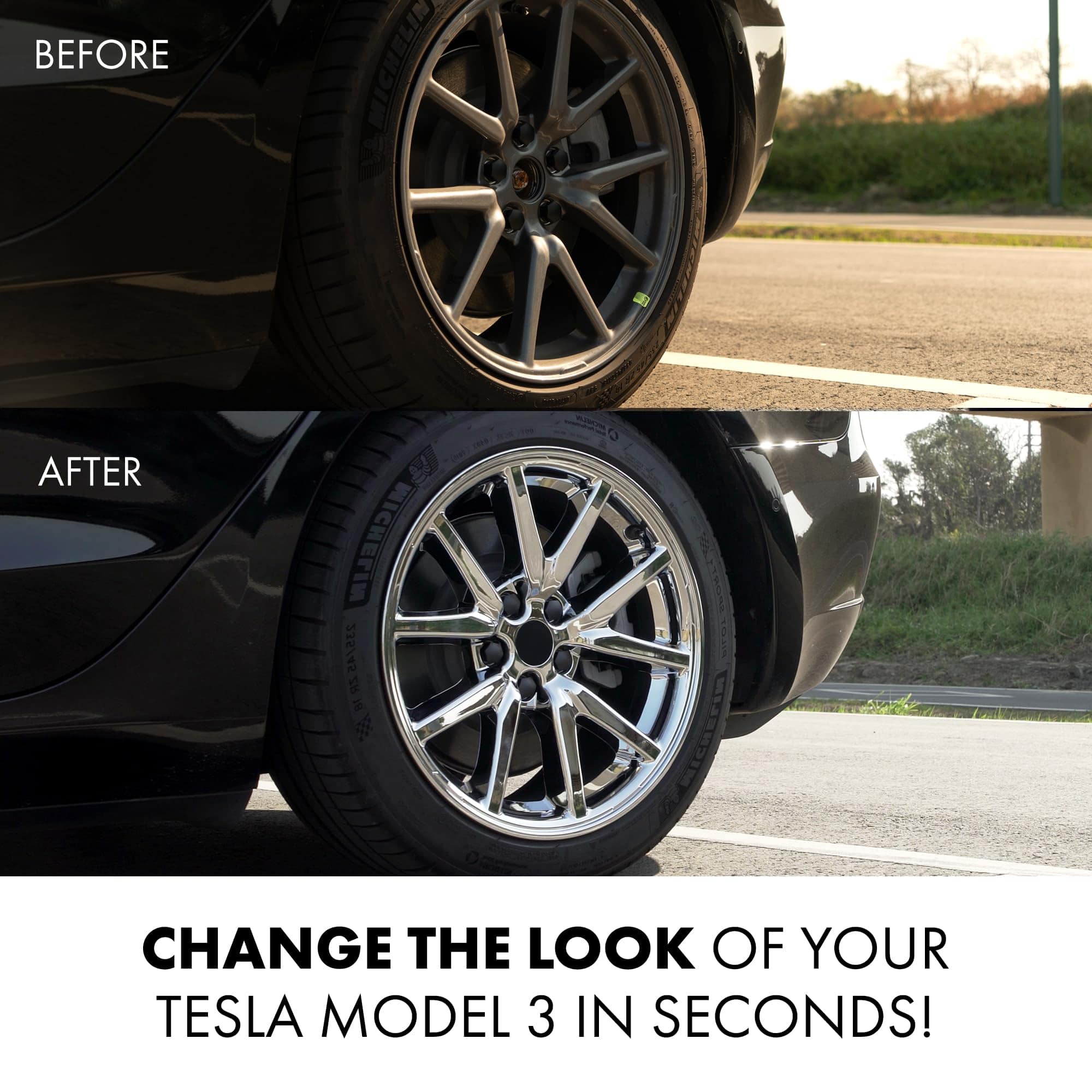 Tapacubos Mayde de 18 pulgadas para Tesla Model 3 - Imagen 4