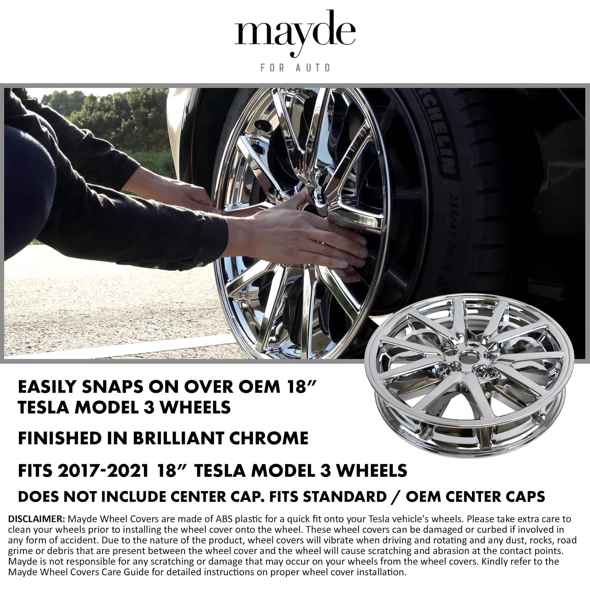 Tapacubos Mayde de 18 pulgadas para Tesla Model 3 - Imagen 3