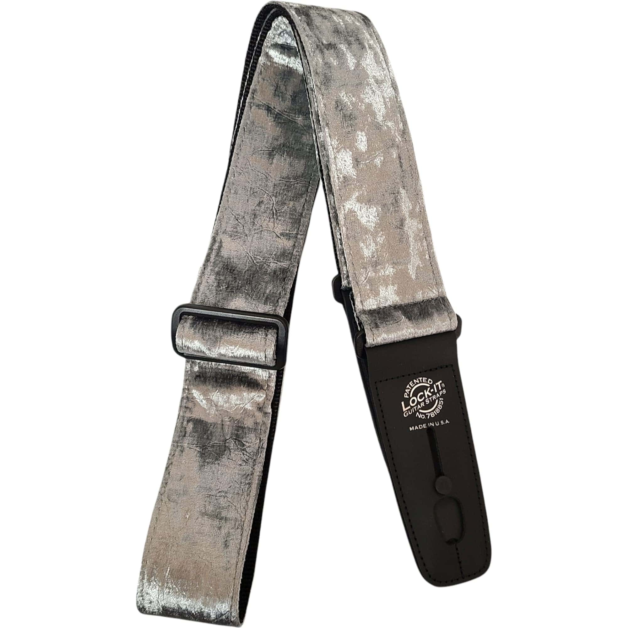 Correa de guitarra de terciopelo aplastado Lock-It Straps -