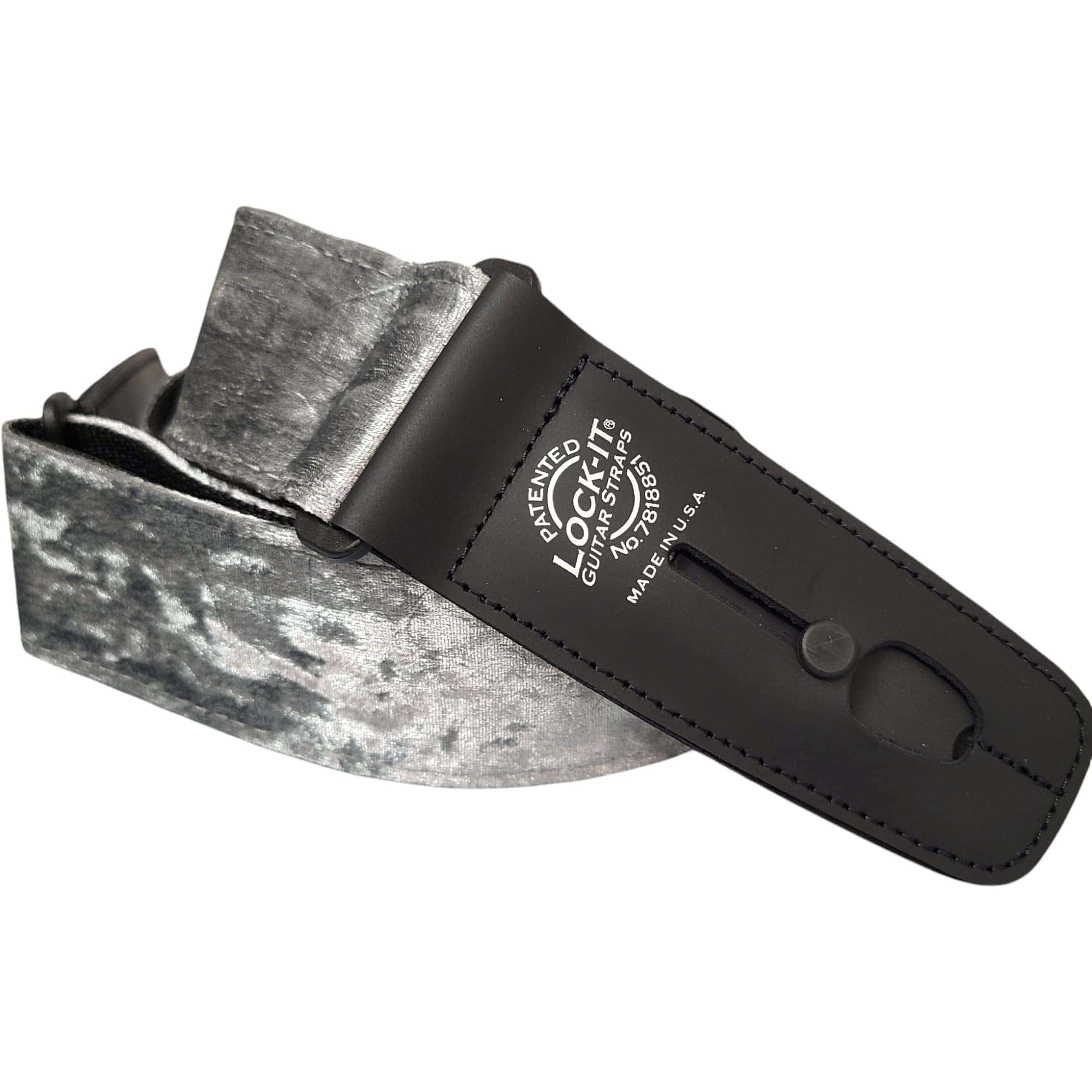 Correa de guitarra de terciopelo aplastado Lock-It Straps - - Imagen 4