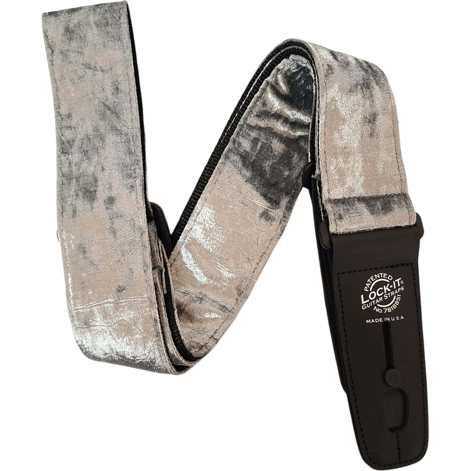 Correa de guitarra de terciopelo aplastado Lock-It Straps - - Imagen 6