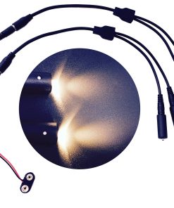 Paquete de 2 focos LED micro duales de luz cálida para