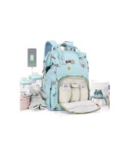 Bolso de pañales mochila para mamá y papá niñas y niños,
