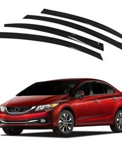 AUTOCLOVER Tape-On Rain Guards Window Visors 4 -Ahumado 2012