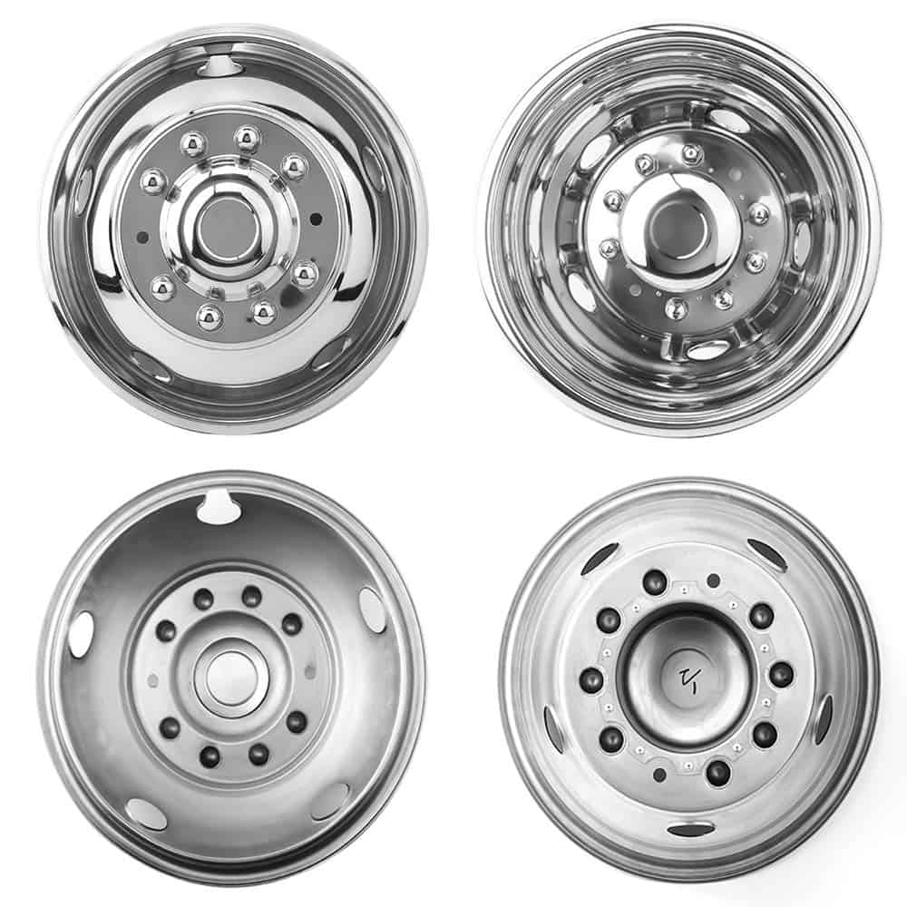 Deebior 4pcs 19.5" Simuladores de Rueda Doble de Acero - Imagen 3