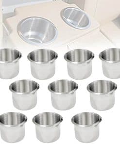 Portavasos de acero inoxidable para mesa de juegos, soporte