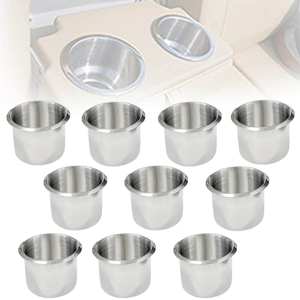 Portavasos de acero inoxidable para mesa de juegos, soporte