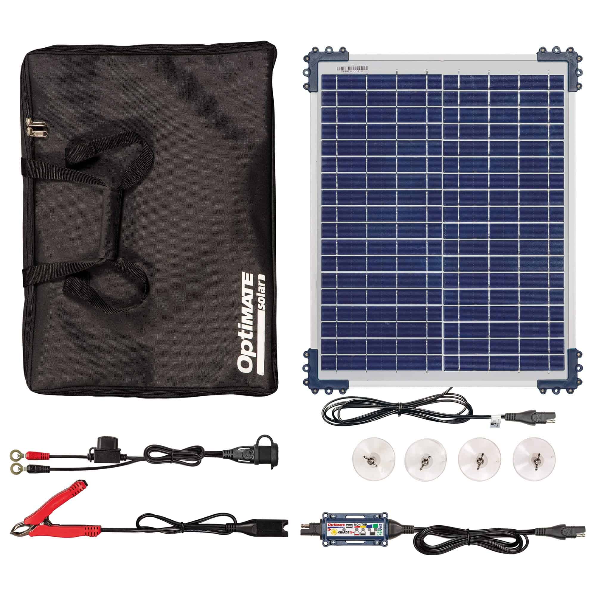 Kit de viaje Tecmate Optimate Solar Duo 20W, TM522-D2TK,